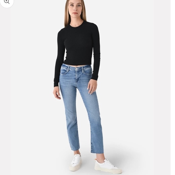 Frame Denim Denim - Frame Denim Light Blue Straight Leg Jeans